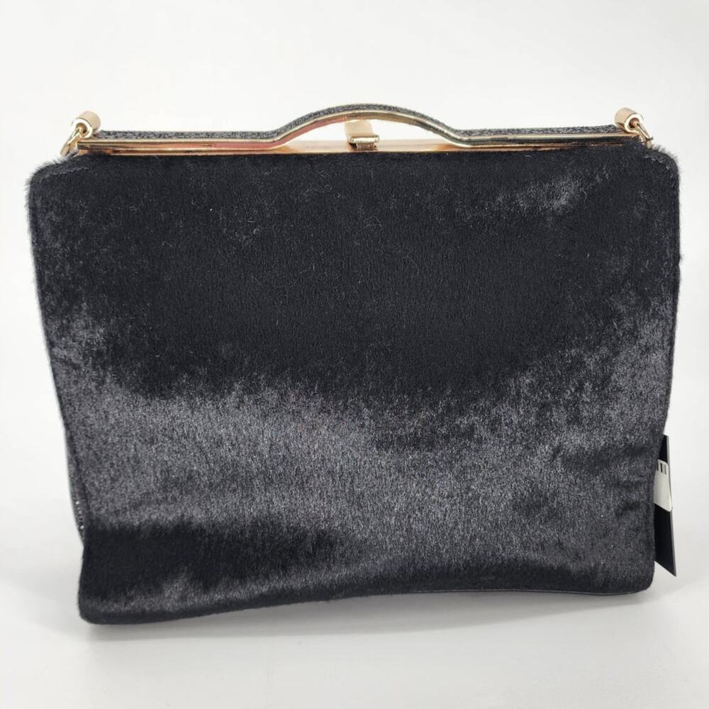 Ameri Mode Black Faux Fur & Glitter Convertible P… - image 15